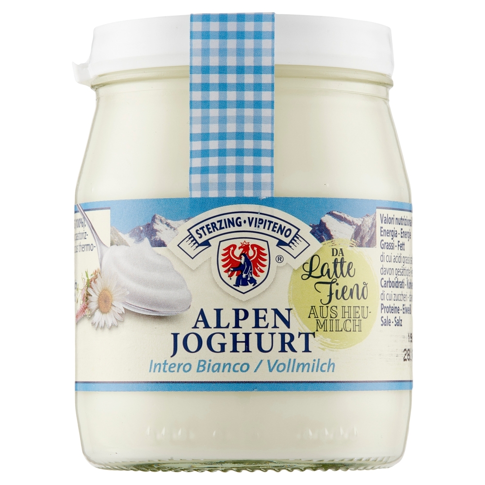 Yogurt Intero Bianco Vasetto in Vetro, 150 g